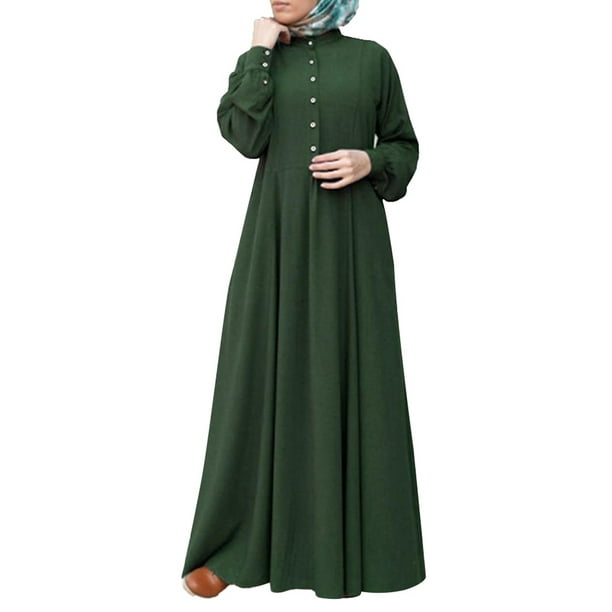 Dress Long Sleeve Kaftan Dubai Maxi Cake Muslim Islamic Abaya Robes Ruffle